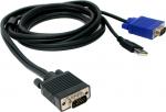 Slim 3-in-1 INTEGRATED USB KVM Combo cable (ECAB2043 Series)